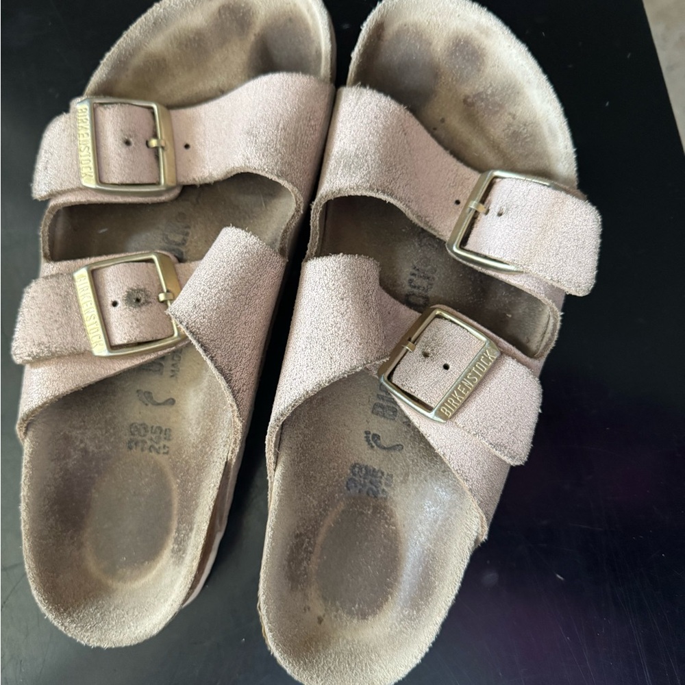 Birkenstock Suede Sandals with Buckles